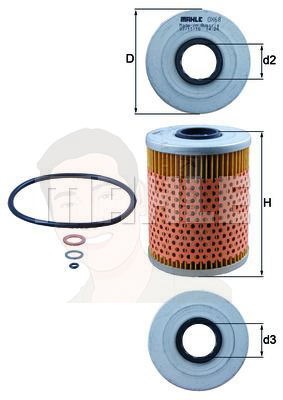 OX 68D กรองน้ำมันเครื่อง (BMW M50, M52 / 3 (E36), 5 (E34)