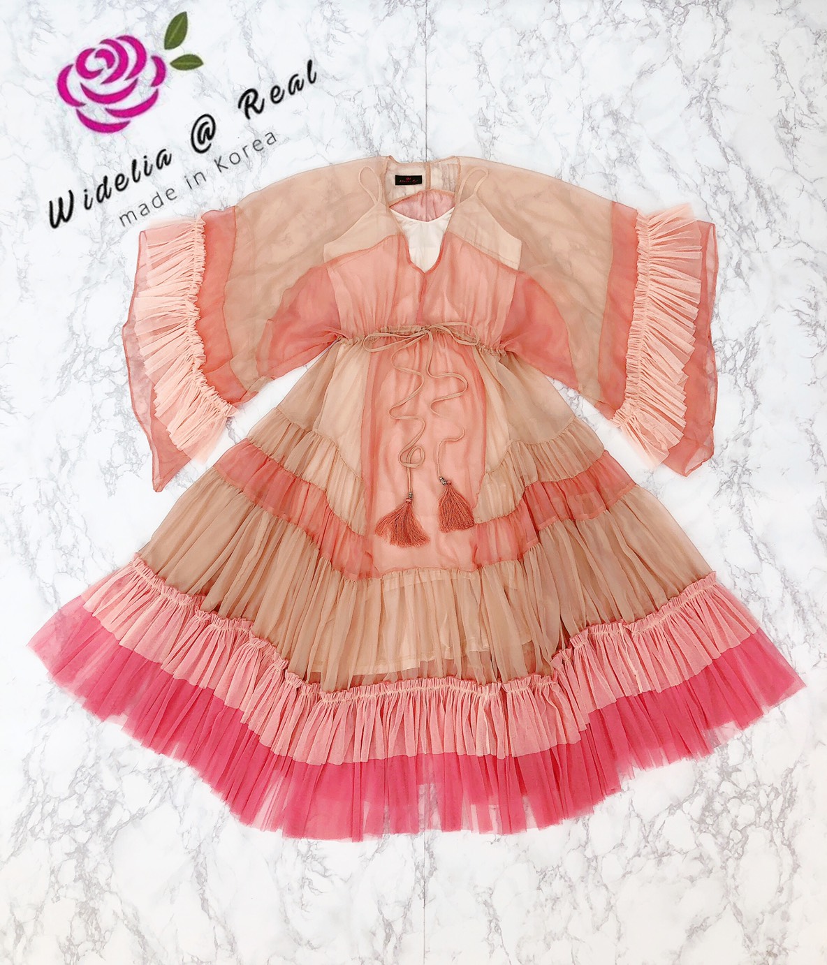 Korea Maxi Dress แม็กซี่เดรสตัวยาวแขนยาวแสนสวย