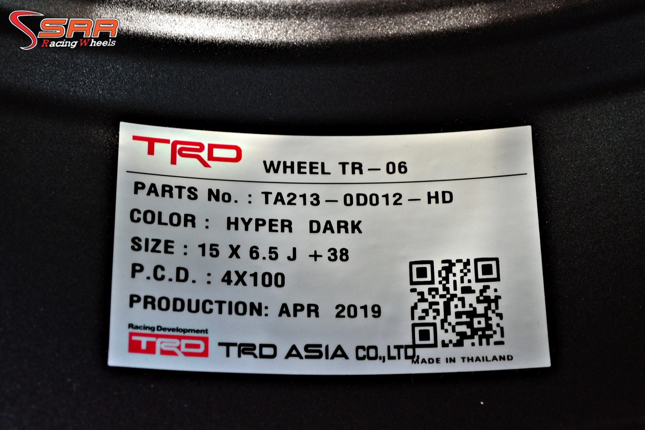 TRD TR6 ล้อแท้LENSO ขอบ15 4x100 HD สำหรับใส่รถTOYOTA