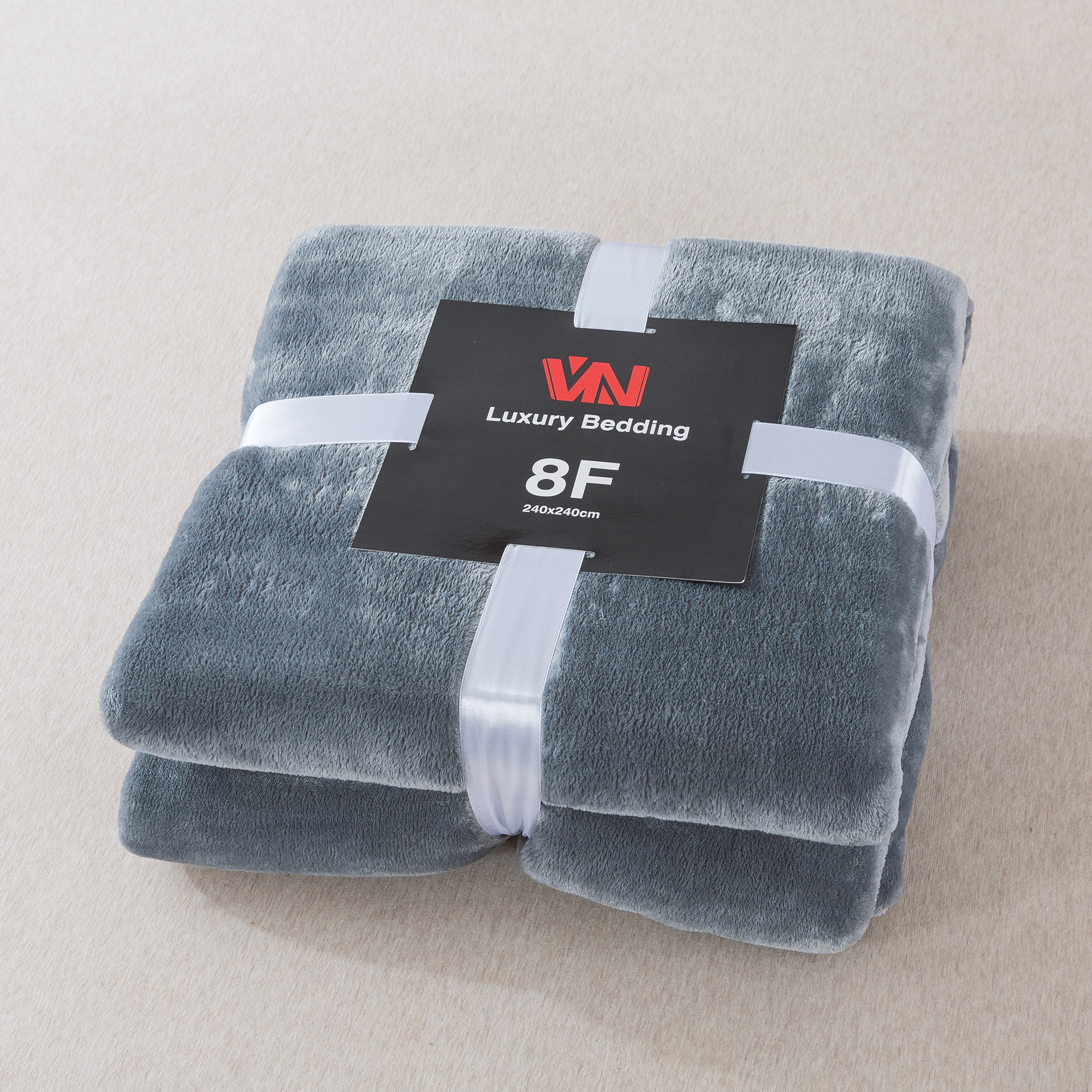 ผ้าห่มนาโน 8 ฟุตพรีเมี่ยมของแท้งานป้าย VN (12ผืนคละสี)