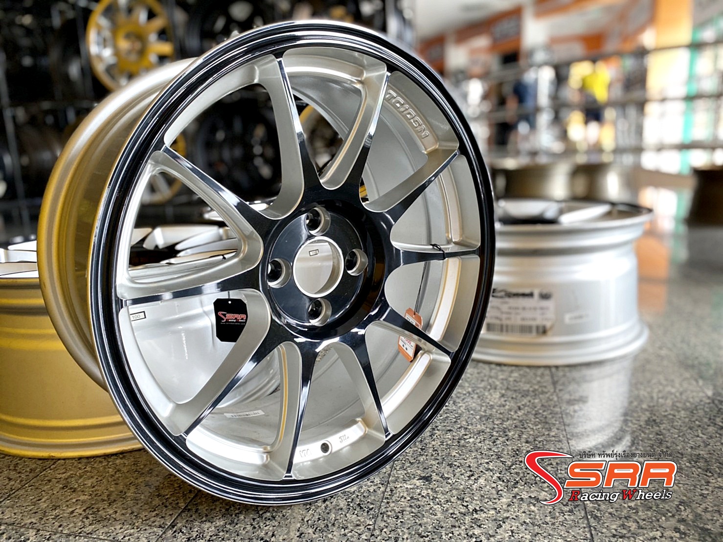 TC105N ขอบ17 4H100 TWO-TONE ราคาพิเศษ ชุดละ 7,000฿