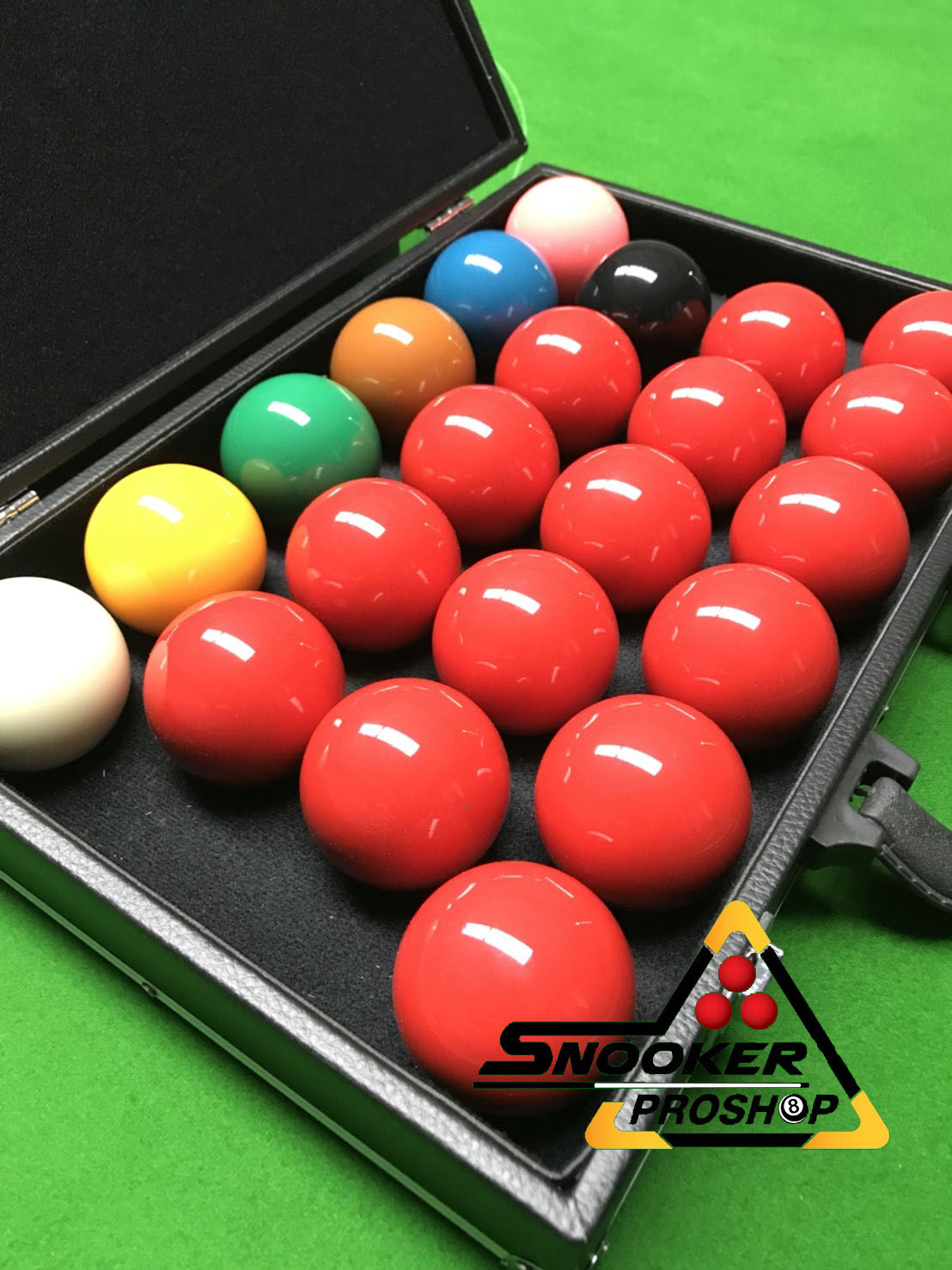 ลูกสนุ๊กเกอร์ เกรดซุปเปอร์ 15แดง+กระเป๋าหนัง