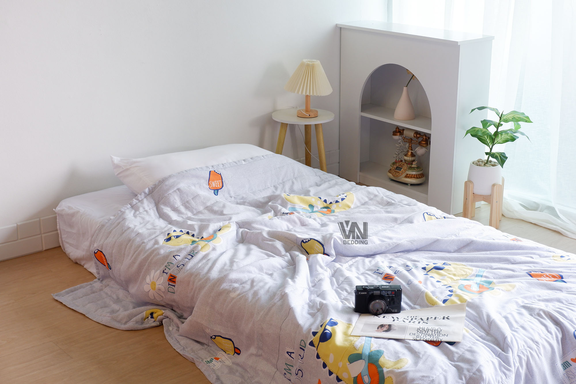 ผ้านวมใยไหมญี่ปุ่นแบบบาง 6 ฟุต (10ผืน)