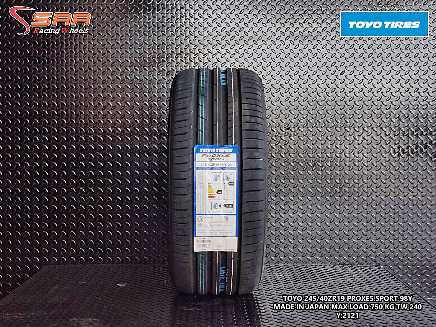 TOYO PROXES SPORT 245/40ZR19 ยางใหม่ ปี2021 ราคาพิเศษ