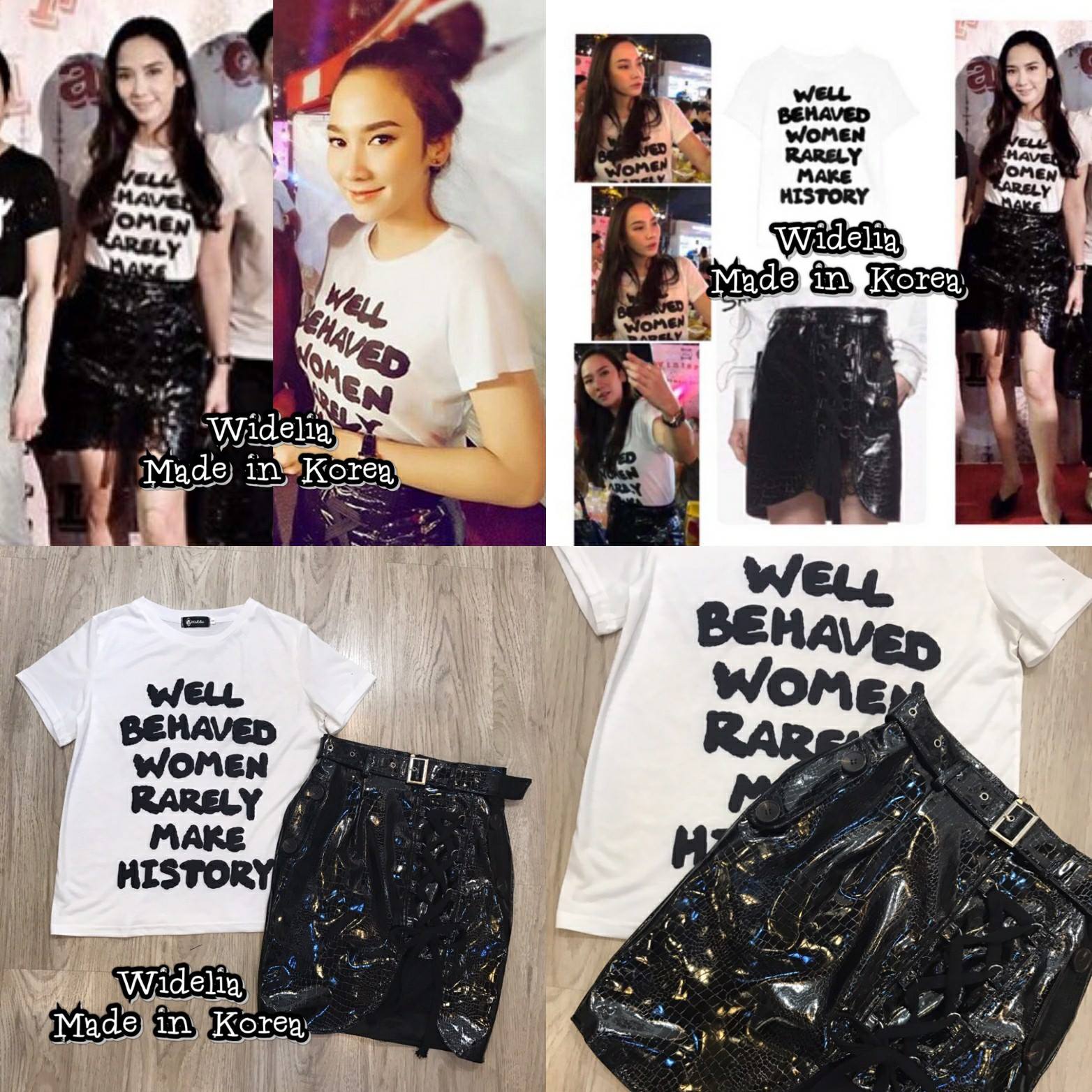 *พร้อมส่ง*Style Korea Set :: เสื้อยืดแขนสั้นลายตัวหนังสืออกสุดเก๋แนวสตรีท