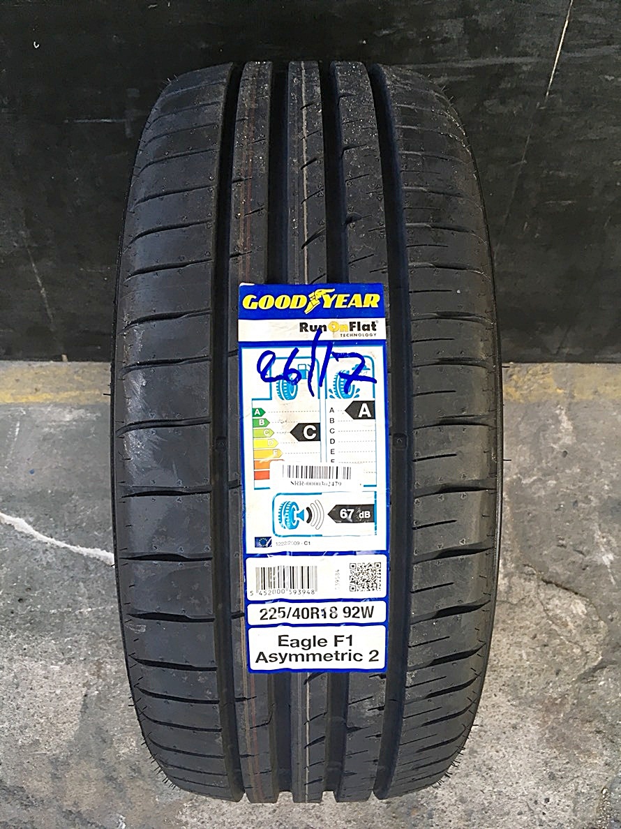 GOODYEAR Eagle F1 Asymmetric 2 ROF 225/40R18 ยางรันแฟลต ราคาพิเศษ