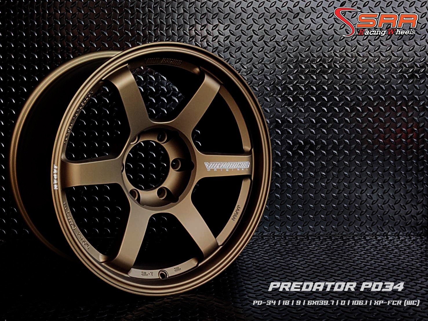 PREDATOR PD-34 TE37 ขอบ18 6H139.7 ET0 XP-XCR (WC)
