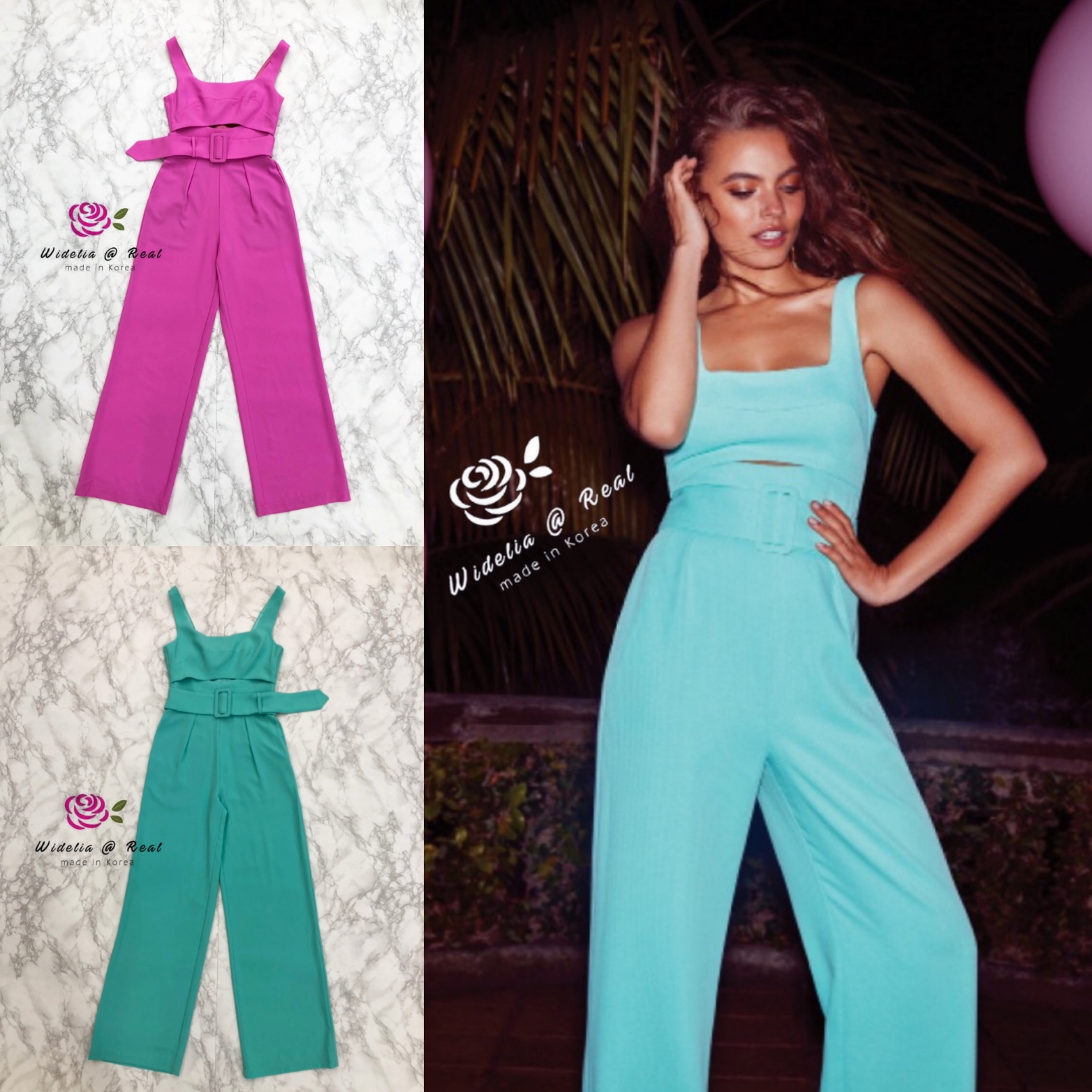 SK Jumsuit จั้มสูทขายาวตัวสวย กรี๊ดมากสำหรับรุ่นนี้ เรียบหรูดูแพงสุดๆ เนื้อผ้าสีพื้น