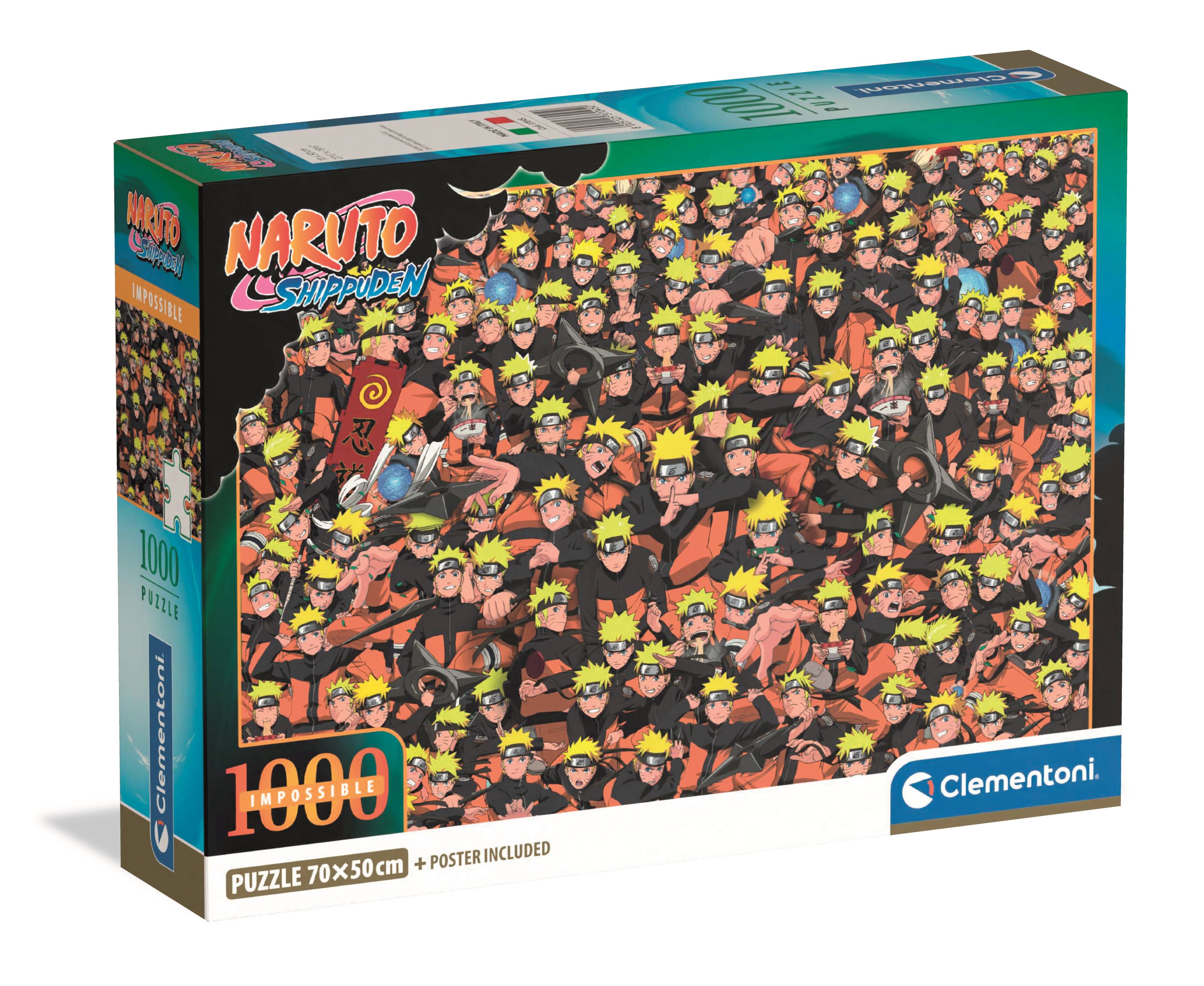 Clementoni - Impossible Puzzle : NARUTO Shippuden 1000 pcs.
