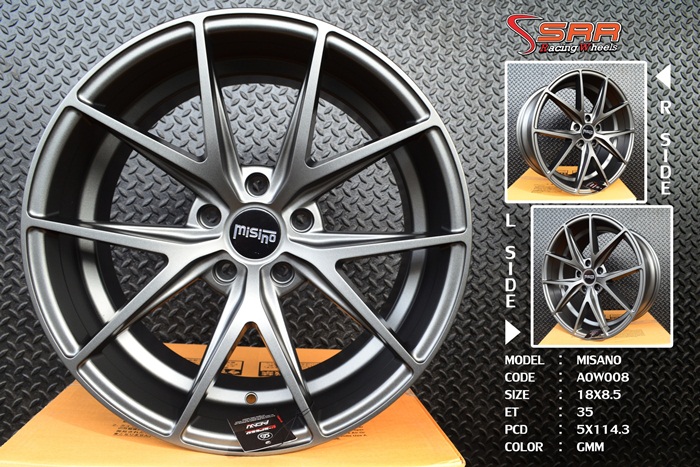 MISINO AOW008 ขอบ18 นิ้ว 5x114.3 GMM