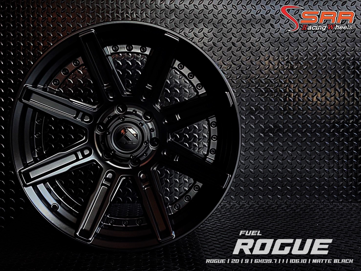 FUEL ROGUE ขอบ20x9 6H139.7 ET1 MATTE BLACK มีจำหน่ายที่ร้านSRR