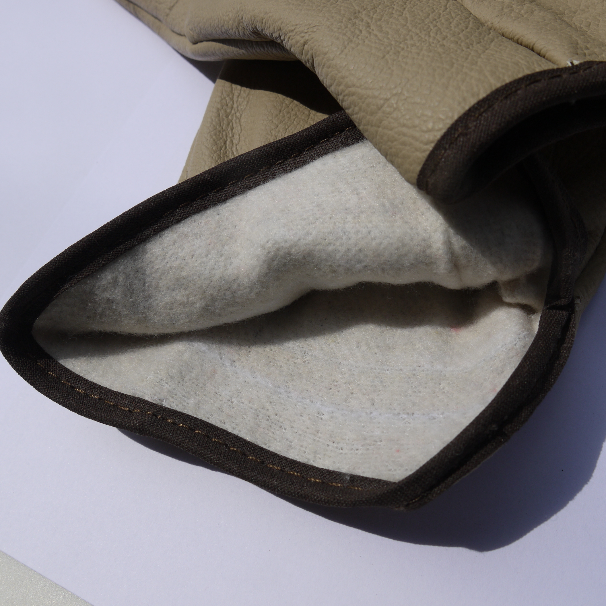 ถุงมือหนังเชื่อมอาร์กอน (หนังวัว)