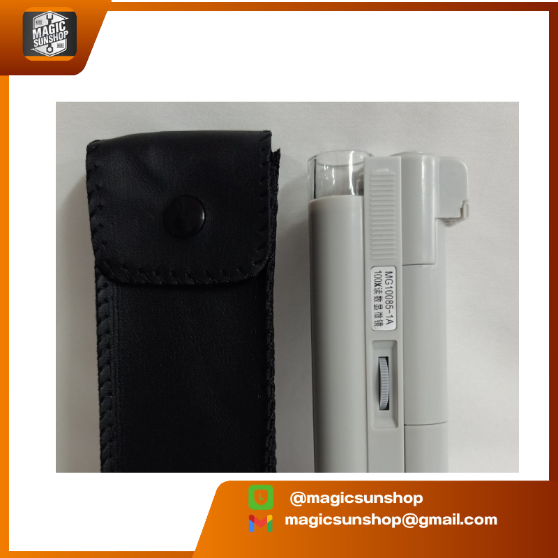 กล้องจุลทรรศน์ MG10085-1A magnifying glass 100X with LED light
