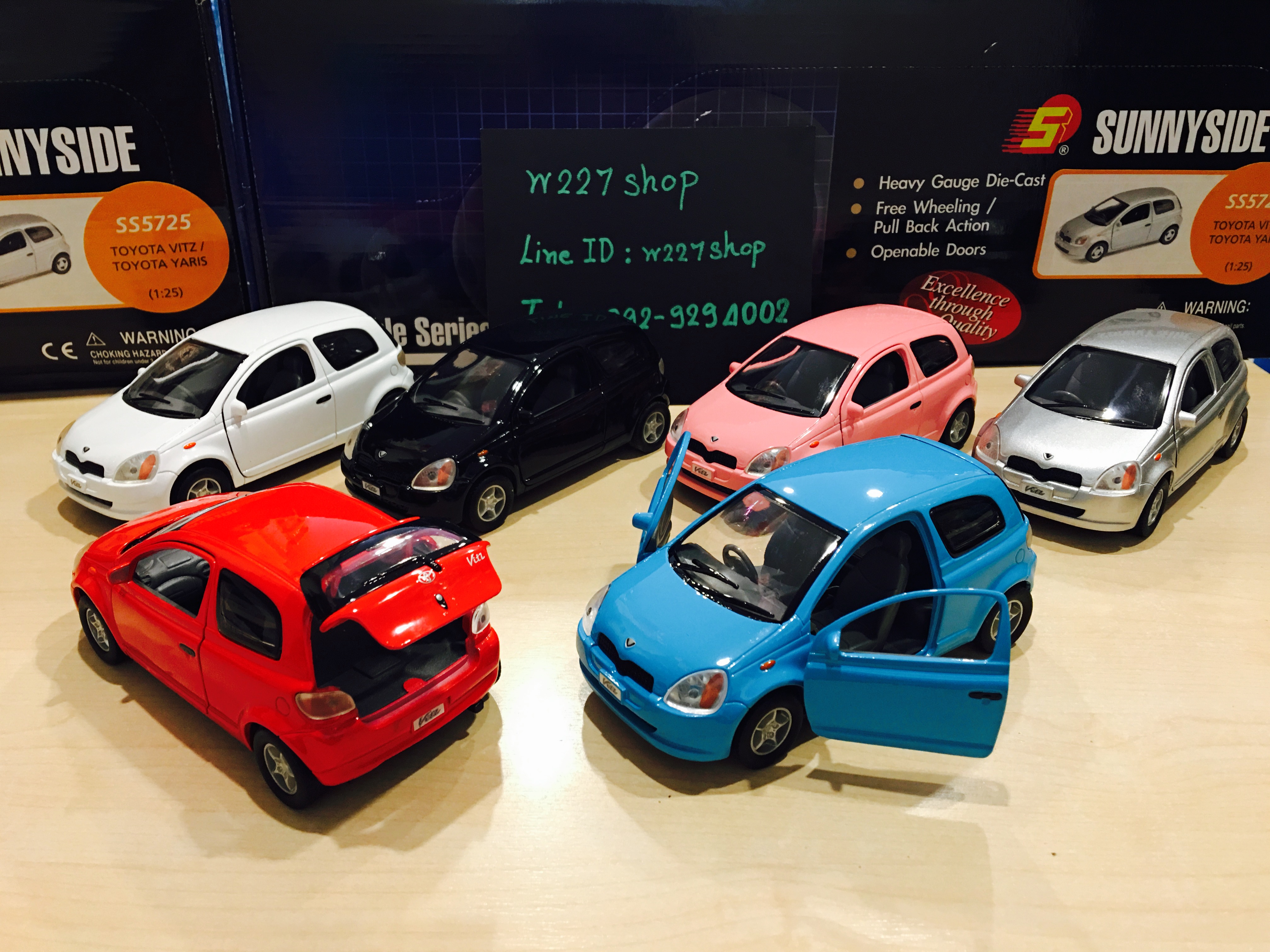 Toyota VITZ / Toyota Yaris โมเดลรถเหล็ก โตโยต้ายาริส Scale 1:25 (ปลีก-ส่ง)