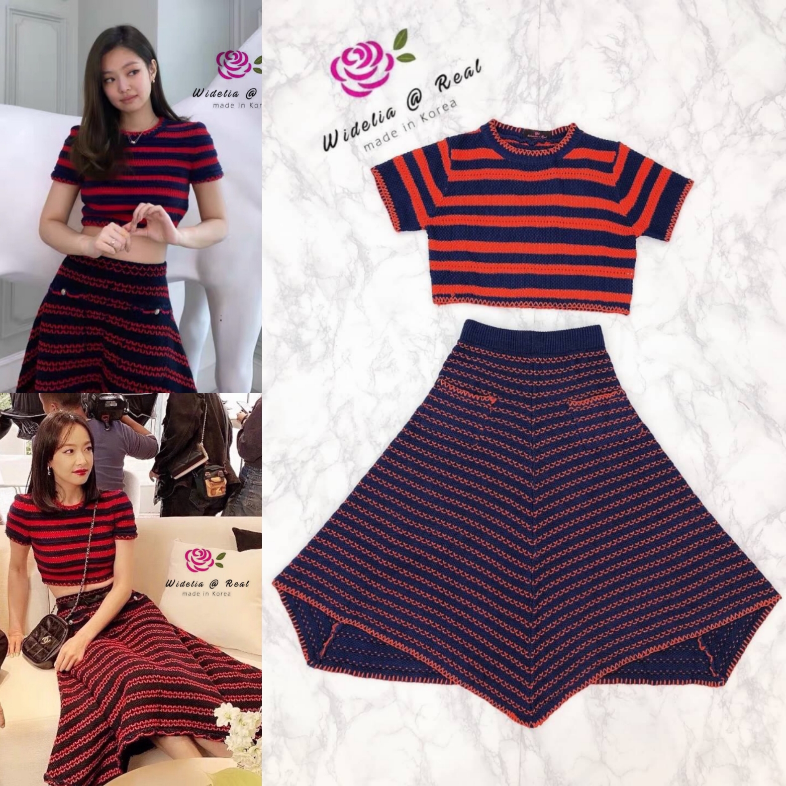 Set Top&Skirt เซ็ทเสื้อกับกระโปรงแสนสวย ชุดนี้เรียบแต่หรู