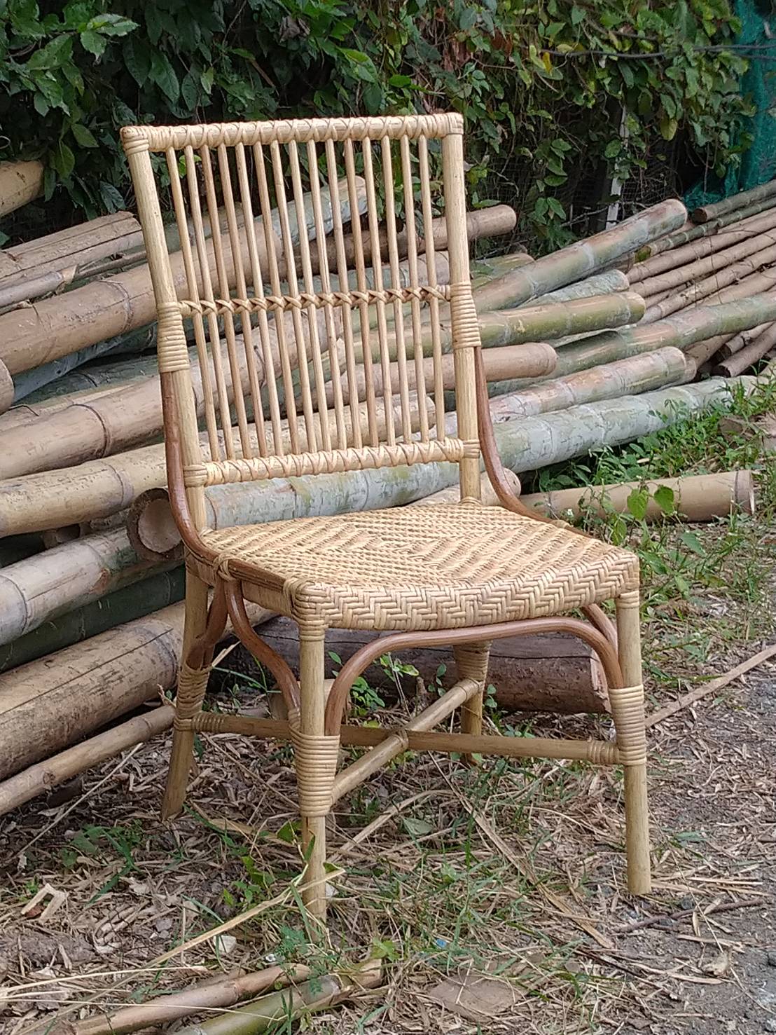 เก้าอี้หวายแท้