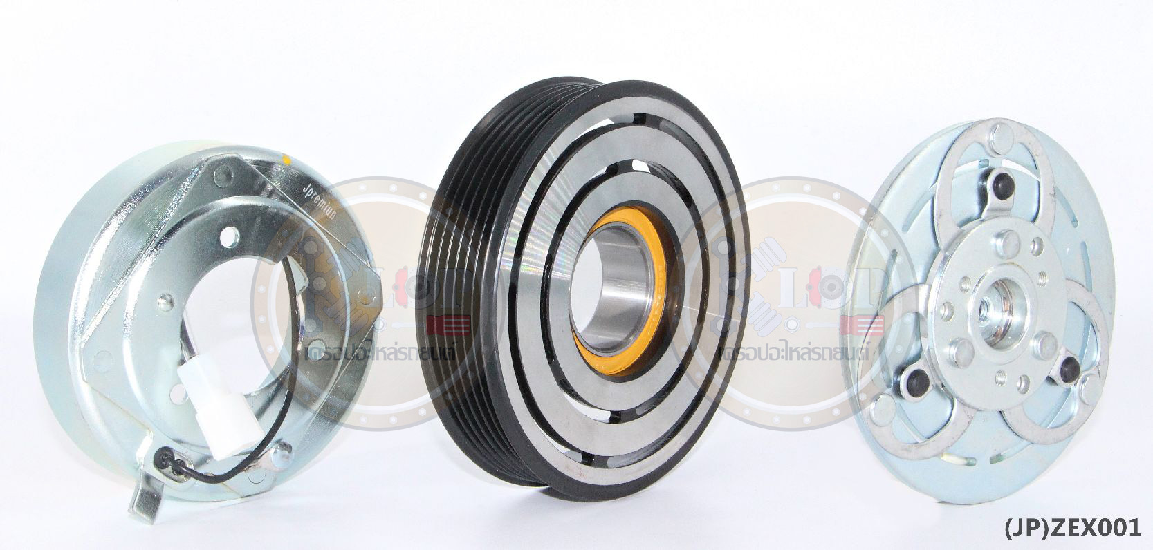 JPZEX001(Vinn) ชุดหน้าคลัทช์ VOLVO 850 (Com. Zexel 8 ขา) 120mm. 6PK 12V.