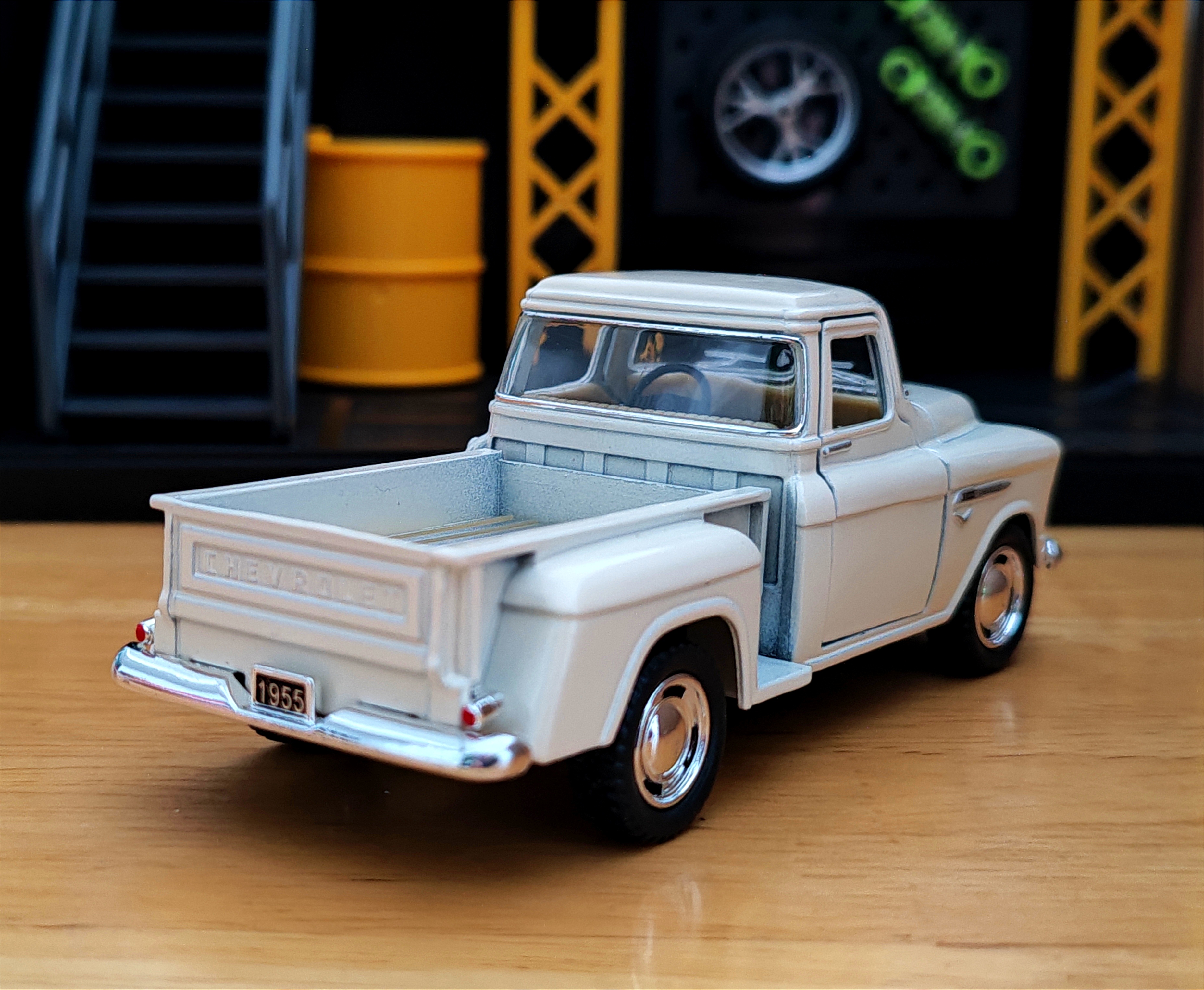 1955 Chevy Stepside Pickup โมเดลรถเหล็ก รถกระบะ chevy Scale 1:32 (ปลีก-ส่ง)