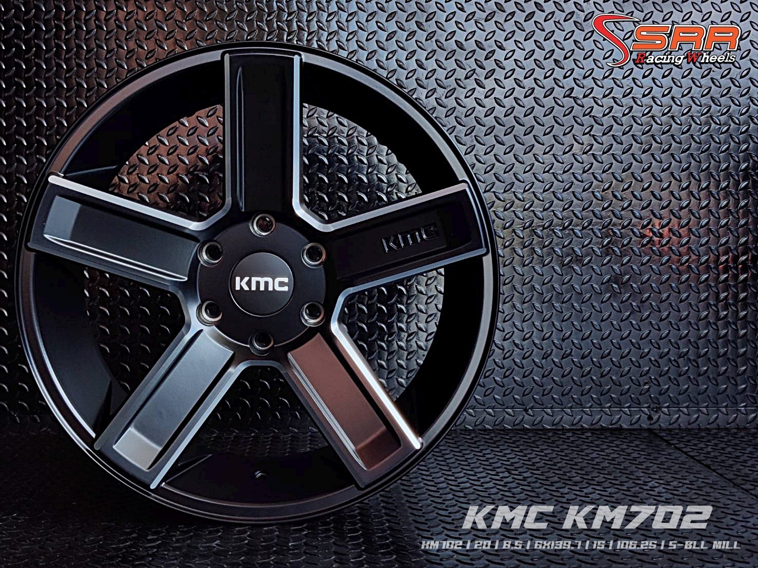 KM702 KMC WHEELS ขอบ20 6H139.7 ET15 S-BLK MILL ราคาพิเศษ