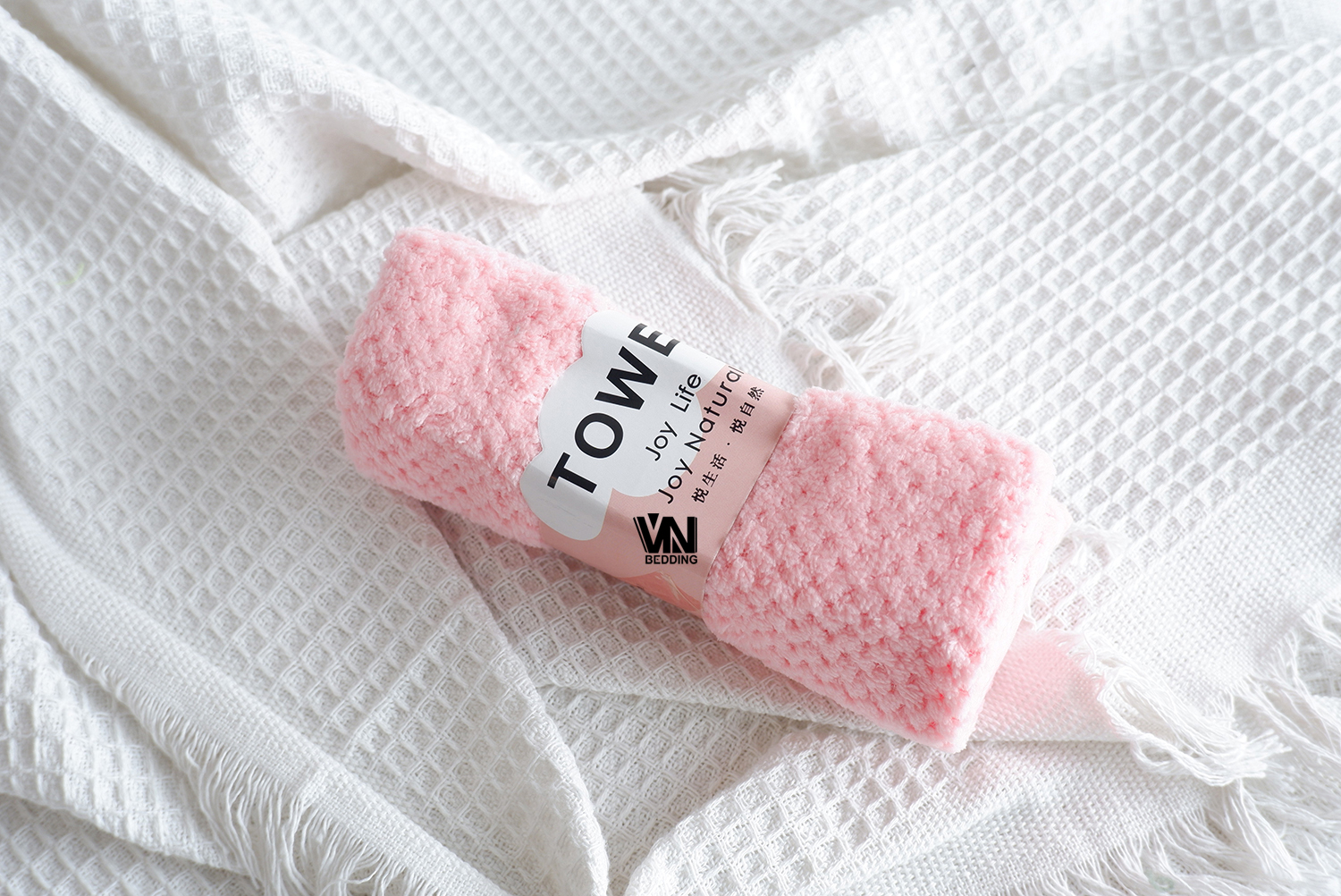 ผ้าเช็ดผมขนแกะรังผึ้ง 1 โหล