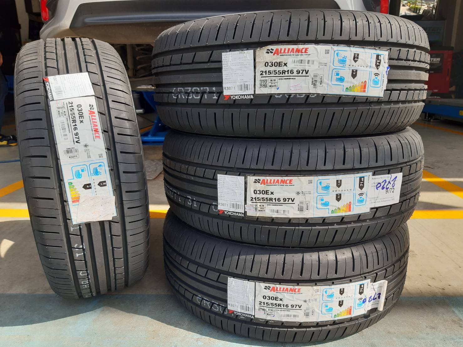 YOKOHAMA ALLIANCE 030Ex 215/55R16 ยางญี่ปุ่นปี20 ลดราคาพิเศษ