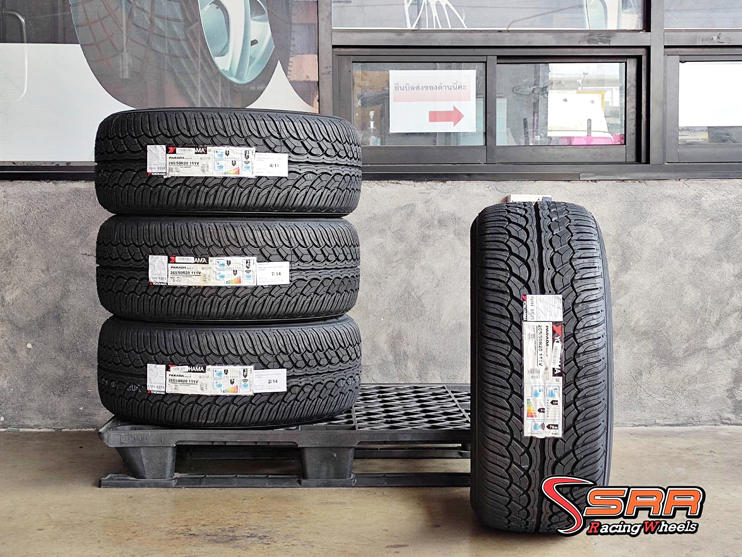 YOKOHAMA PARADA Spec-X 265/50R20 ยางใหม่ปี2021 ราคาพิเศษ