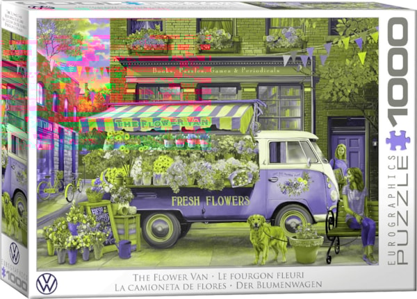 Eurographics - The Flower Van VW (Non-Pattern) 1000 pcs.