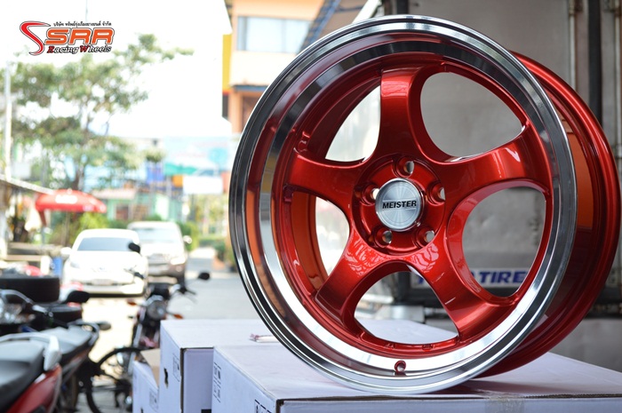 S1R ขอบ17 สีแดงแก้ว