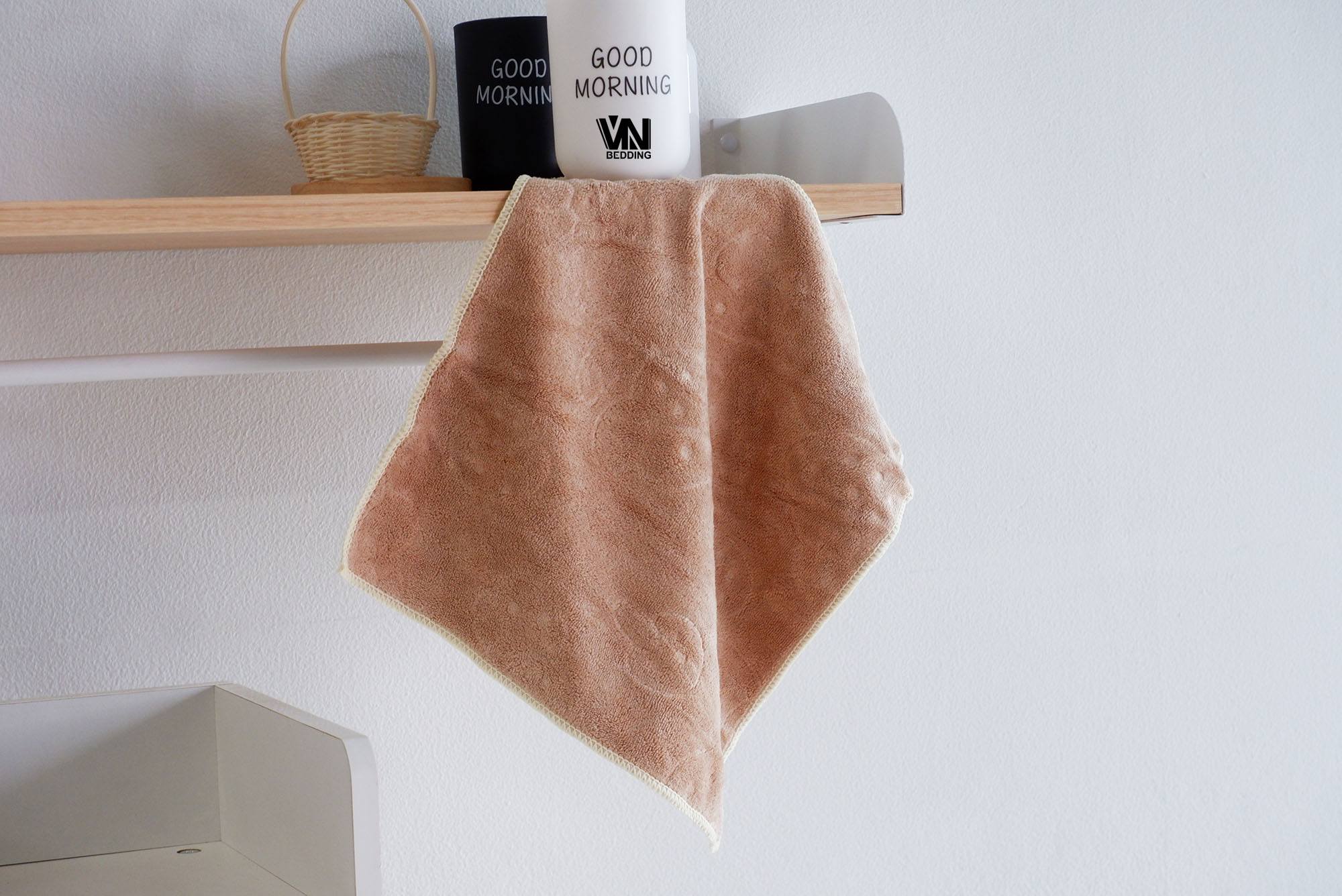 ผ้านาโนอเนกประสงค์สีพื้น ขนาด30*30 CM รุ่นหนา (1โหล)