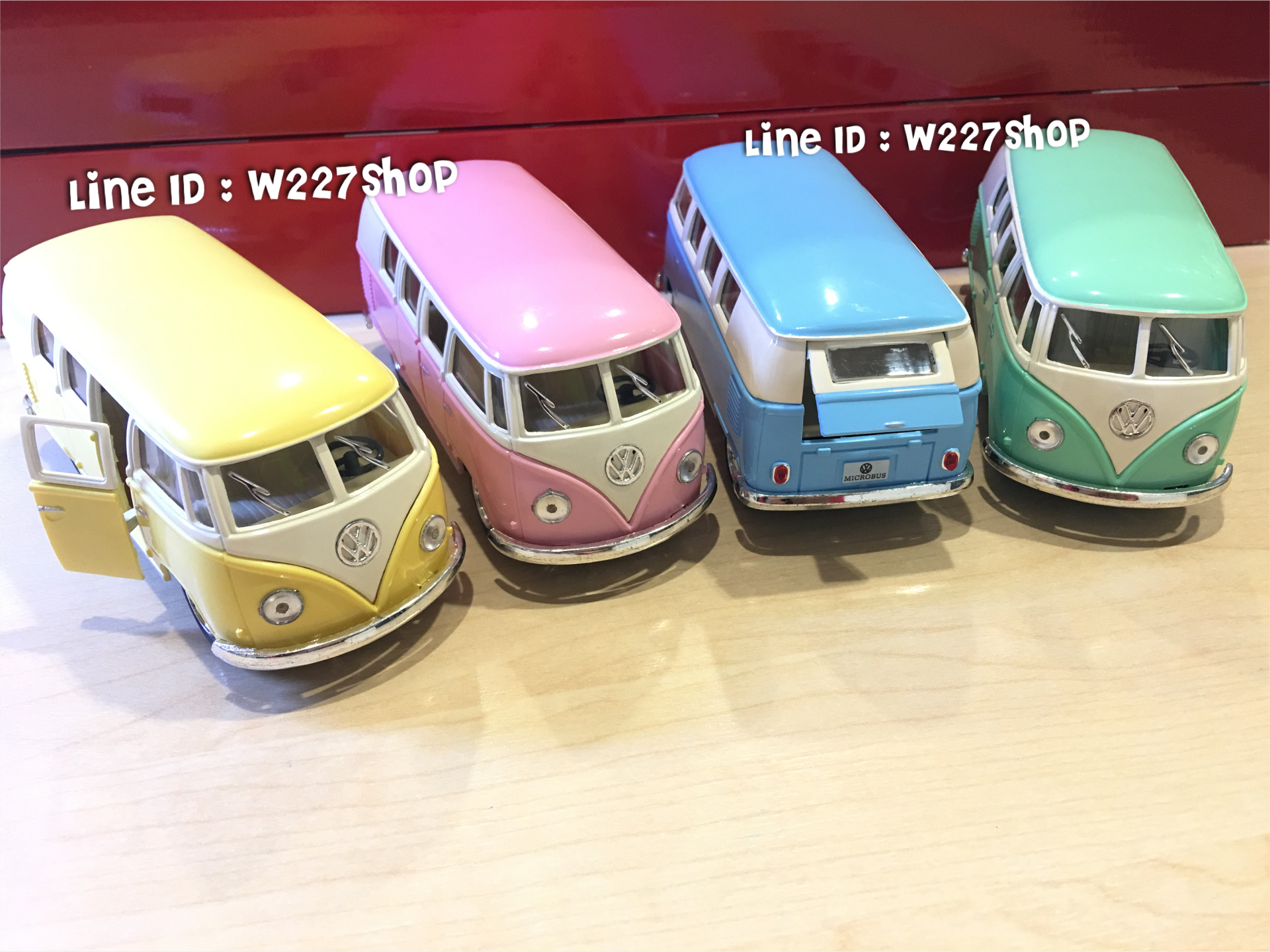 1962 Volkswagen Classical Bus โมเดลรถเหล็ก รถโฟล์คตู้ (ปลีก-ส่ง)