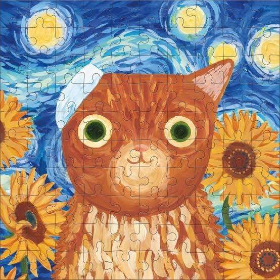 Mudpuppy - Artsy Cats by Vincat Van Gogh 100 pcs.