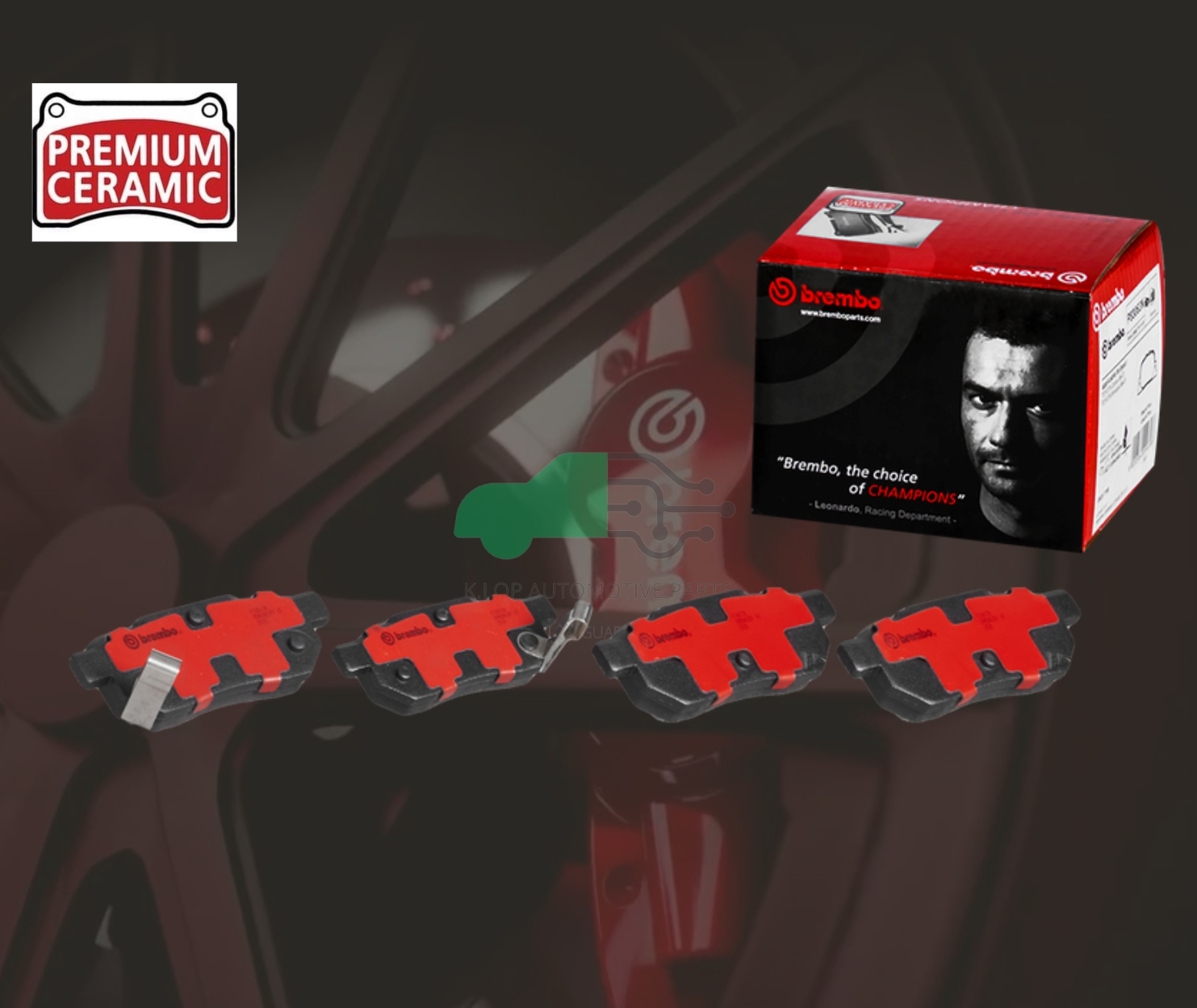 P28 017N ผ้าเบรกหลัง (แท้ BREMBO รุ่น Ceramic) CITY (1.5 VTEC) 04-07, '08-13/CITY GM (CNG)/ JAZZ GD,GE,GK (1.5 VTEC) /CIVIC EG,EK