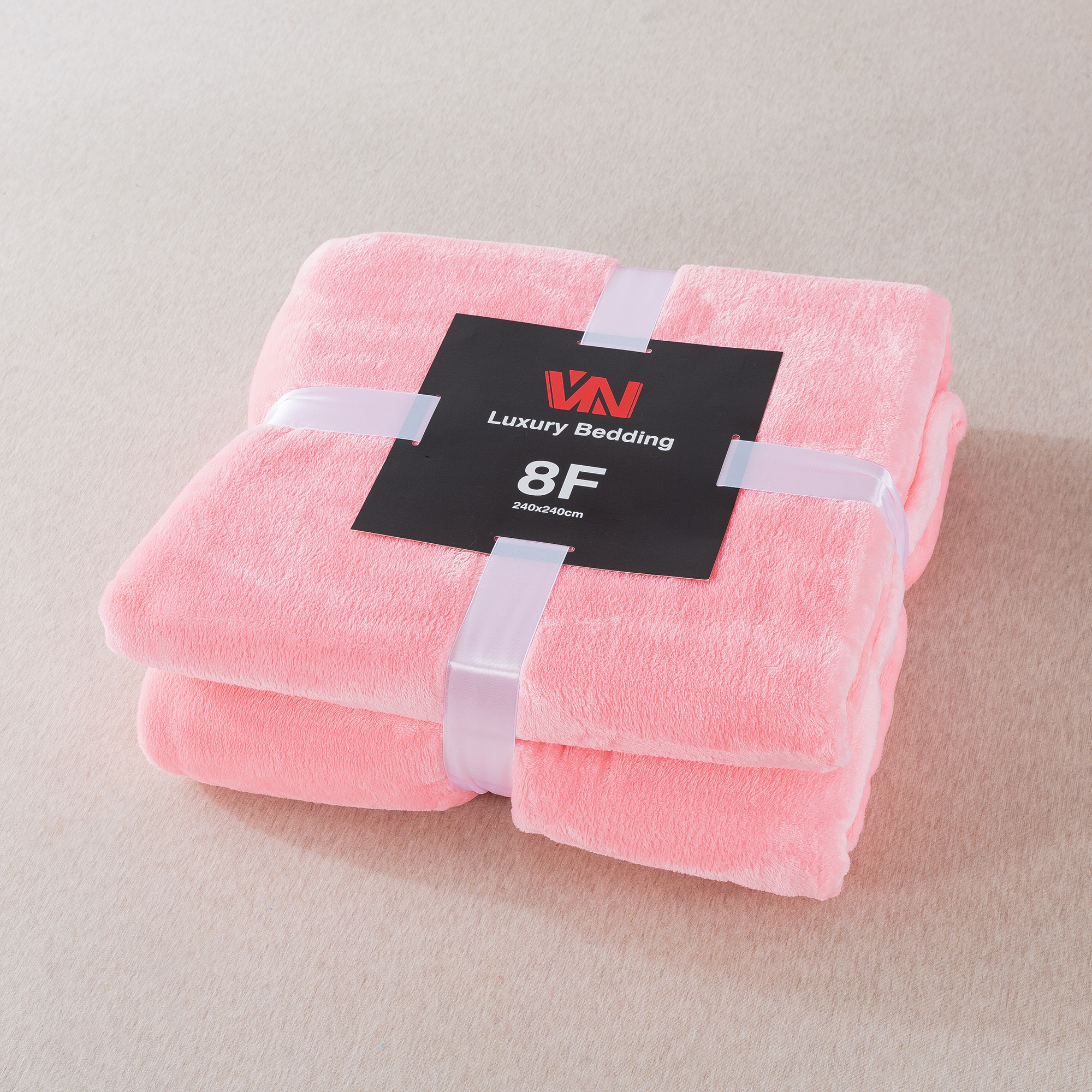 ผ้าห่มนาโน 8 ฟุตพรีเมี่ยมของแท้งานป้าย VN (12ผืนคละสี)