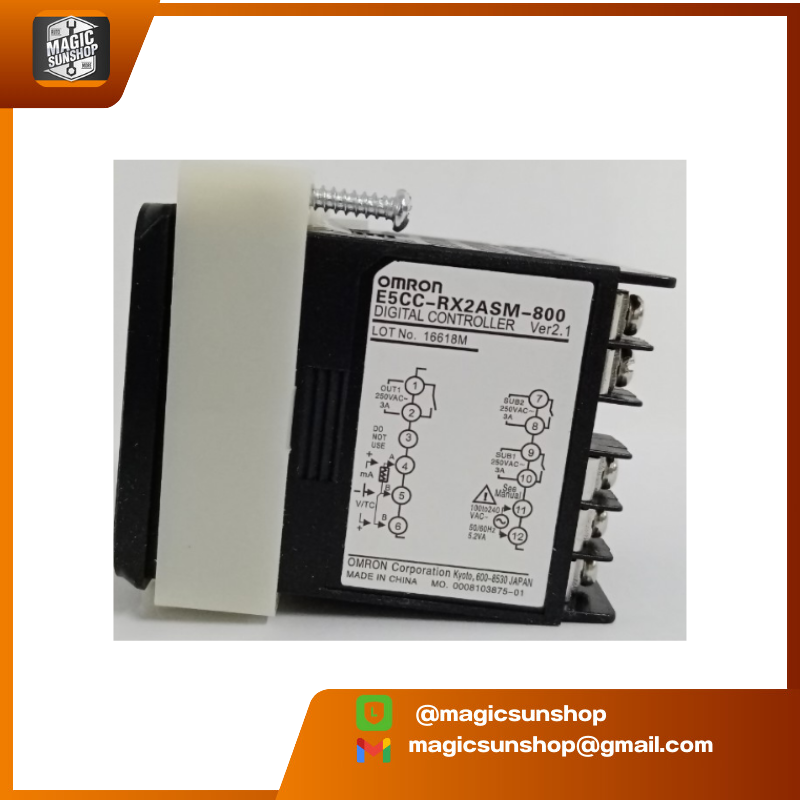 OMRON เครื่องควบคุมอุณหภูมิดิจิตอล Temperature controller E5CC-RX2ASM-800