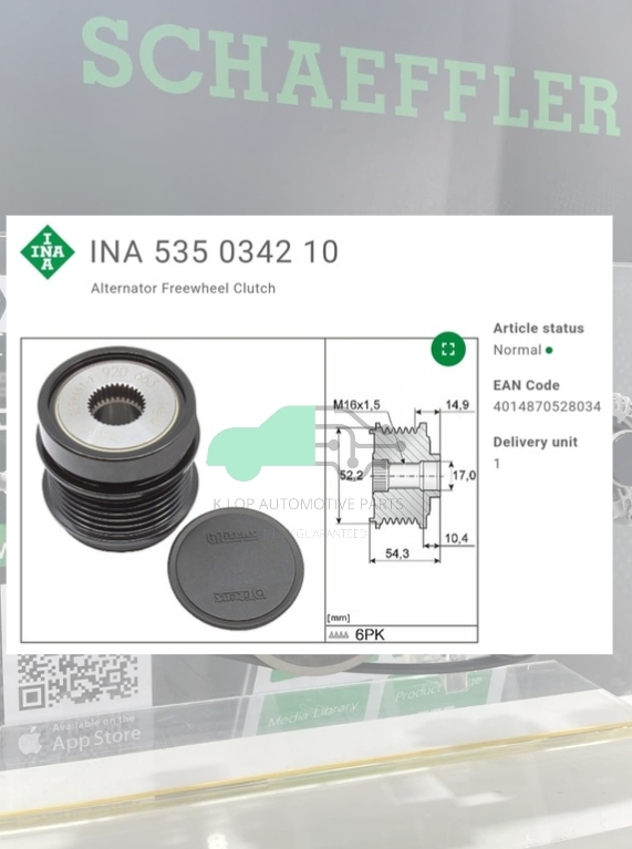 (INA) : OAD-มู่เล่ยไ์ดชารจ์ BENZ M274 W205 W213 X253 W447