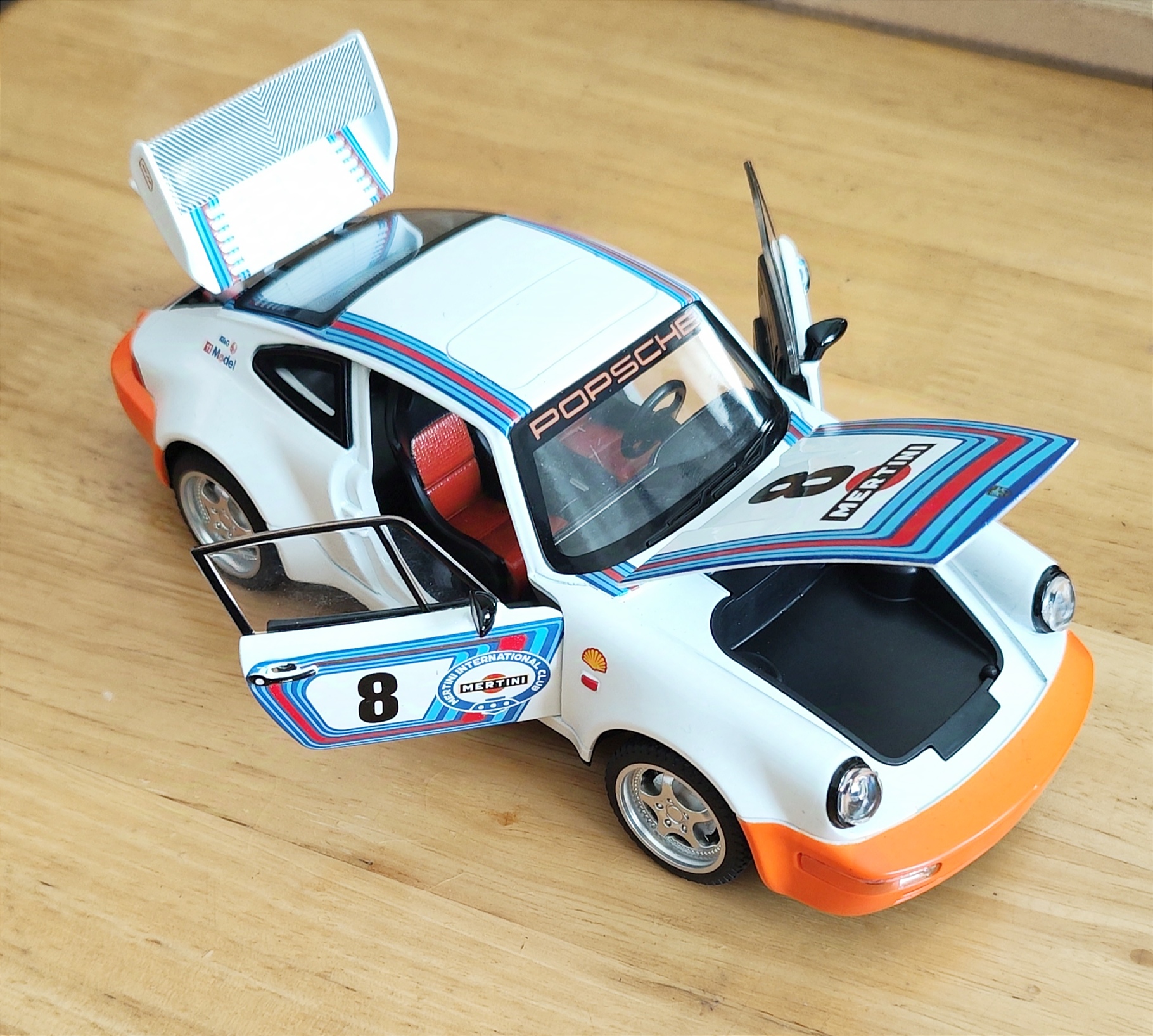 Porsche 964 Martini scale 1:24 โมเดลรถเหล็ก (ปลีก-ส่ง)