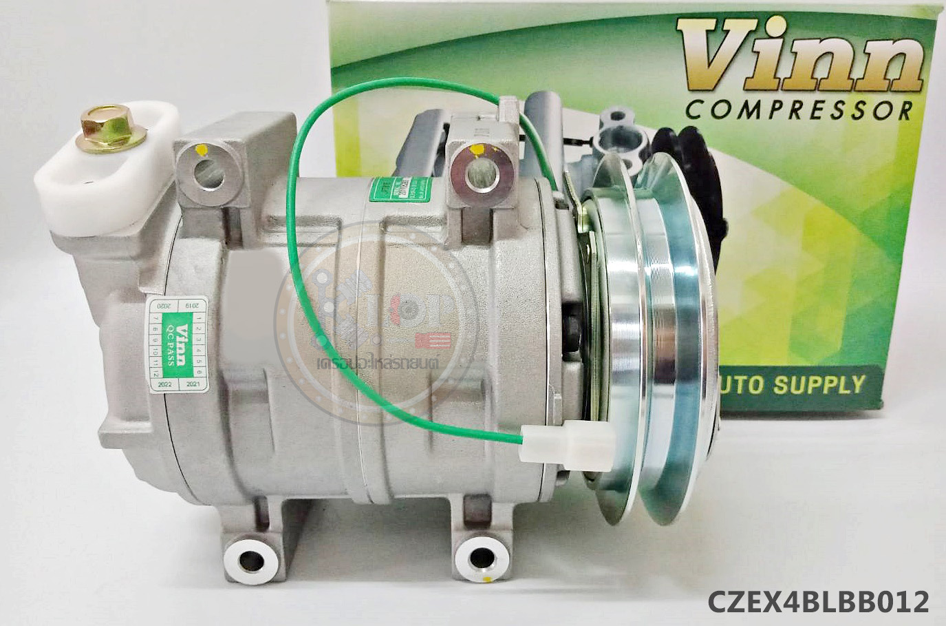 CZEX4BLBB012 คอมแอร์(Vinn)ZEXEL 15CH ISUZU DECA ร่องB รูใหญ่ เอียงซ้าย