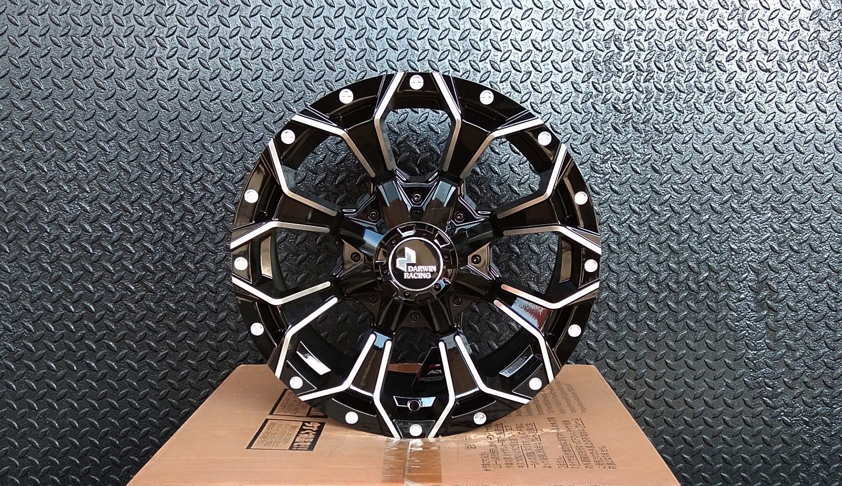 AOW CT1024 ขอบ16 ET0 6x139.7 สีดำเงากลึงก้าน
