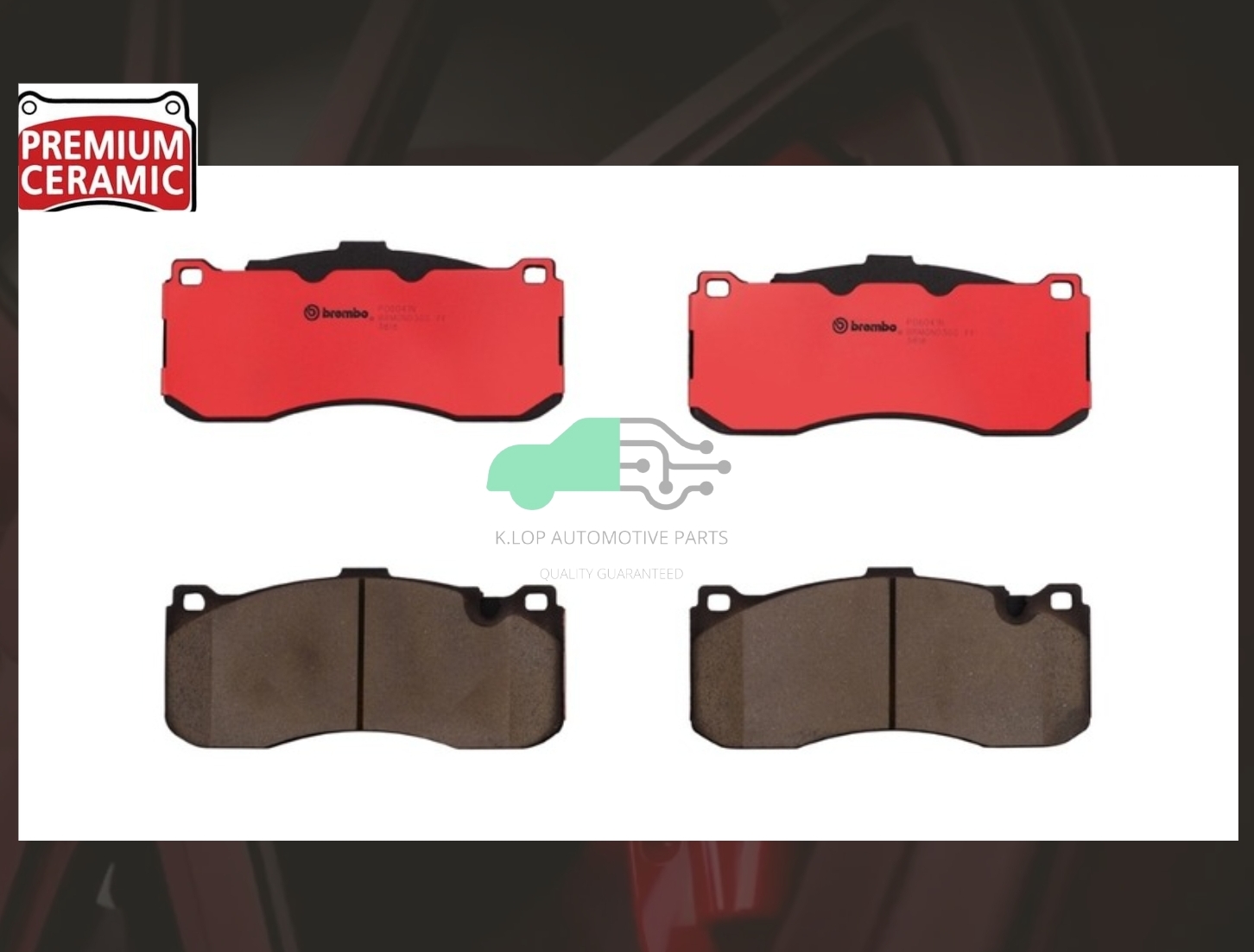 P06 041N ผ้าเบรกหน้า (แท้ BREMBO รุ่น Ceramic) BMW 3 E90 (320d 325d 330i)/MINI R56 JCW GP Brembo #ปั้ม JCW-GP 6 Pot