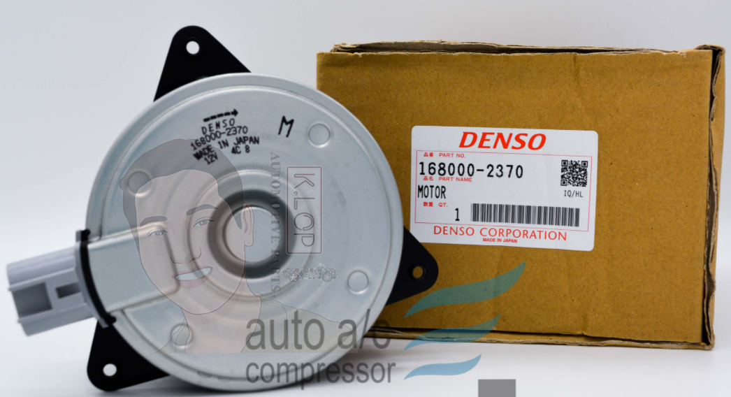 KLOP-T405-15A มอเตอร์พัดลมหม้อน้ำแท้ DENSO Toyota Corolla(NZE120) 2000~,Toyota Vios 2008~,Toyota Yaris 2005~,Toyota Estima(ACR30),Toyota RAV-4 2000~