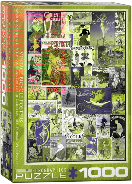 Eurographics - Vintage Bicycle Posters (Non-Pattern) 1000 pcs.