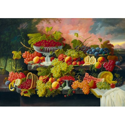 Bluebird Puzzle - Still Life, 1867 by Severin Roesen 1000 pcs.
