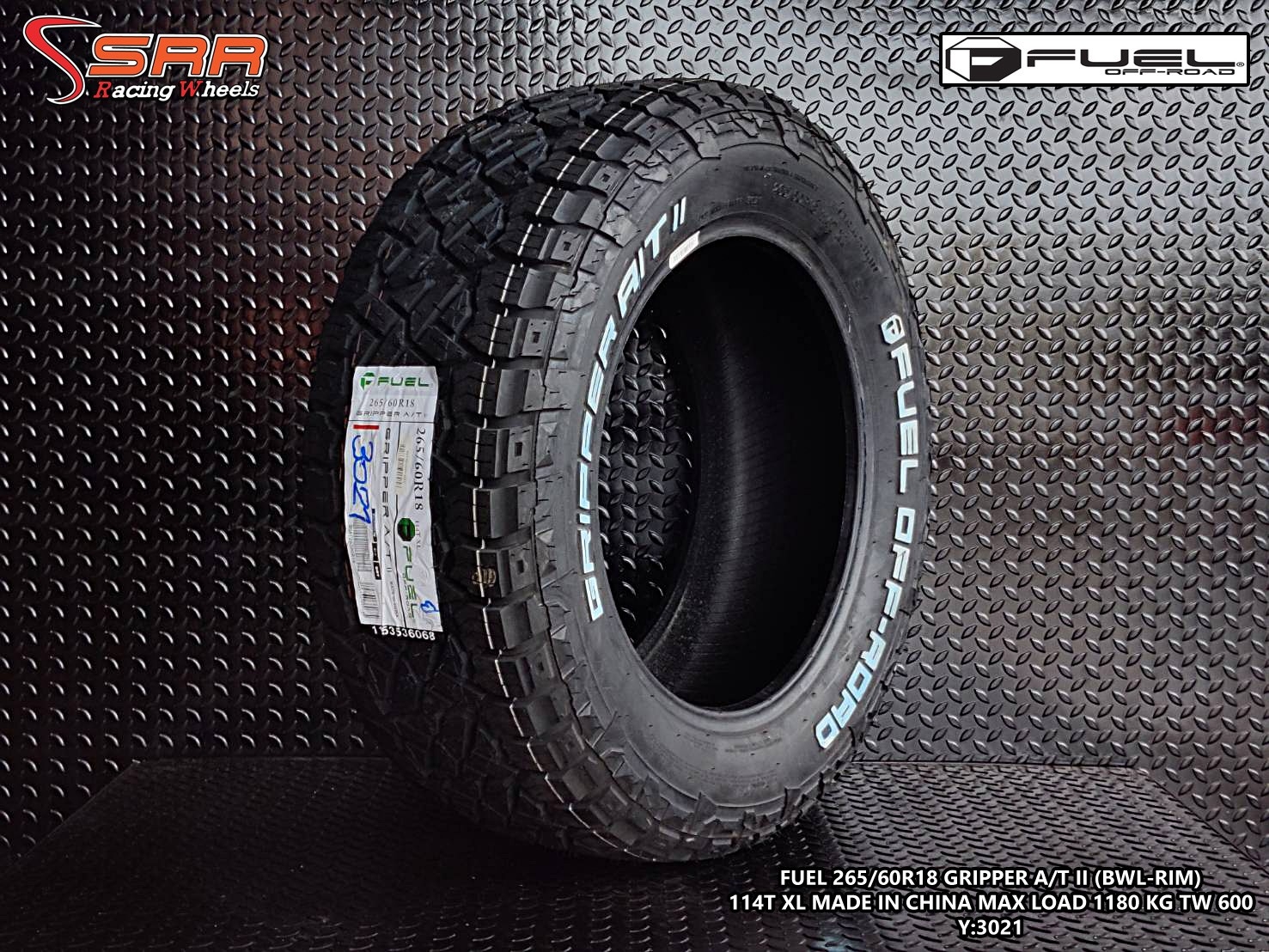 FUEL GRIPPER A/T II 265/60R18 ยางแบรนด์America ปี2021 ราคาพิเศษ