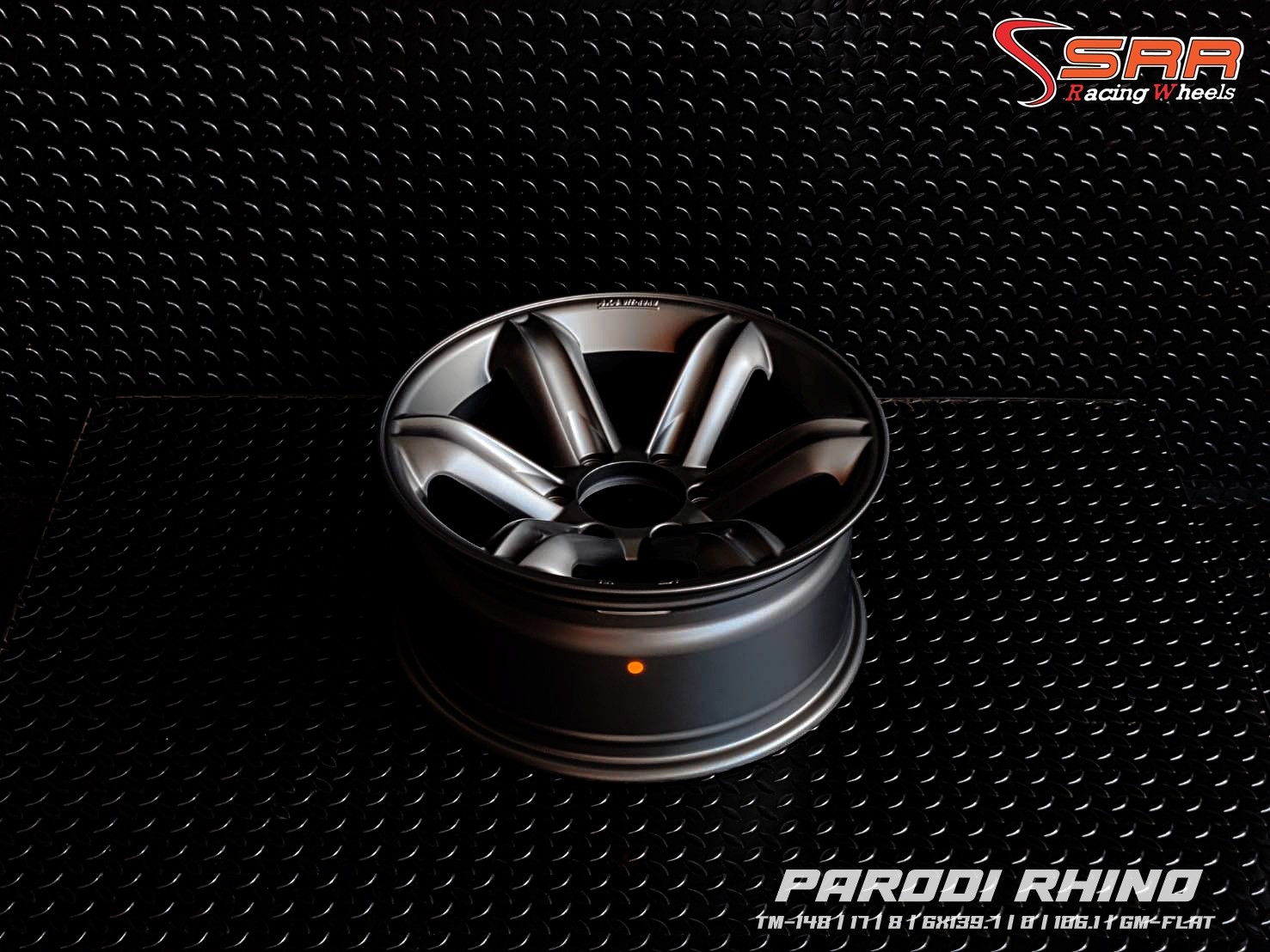 ล้อเล็บเหยี่ยว PARODI RHINO ขอบ17 6H139.7 ET0 สีเทาด้าน ราคาพิเศษ