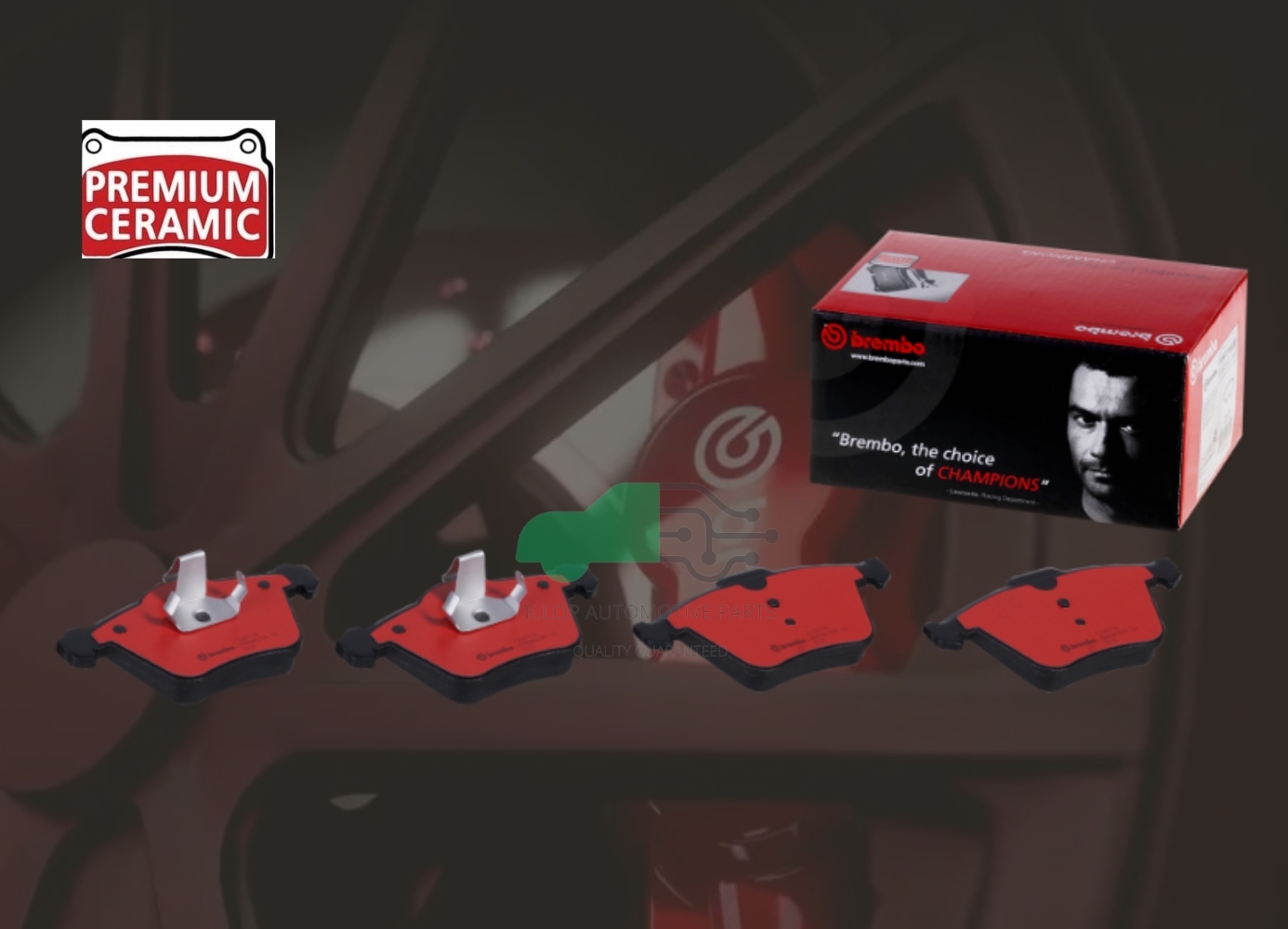 P24 077N ผ้าเบรกหน้า BREMBO รุ่น Ceramic) Volvo S60 II (T4 T5 D3 D4 D5) 10-14