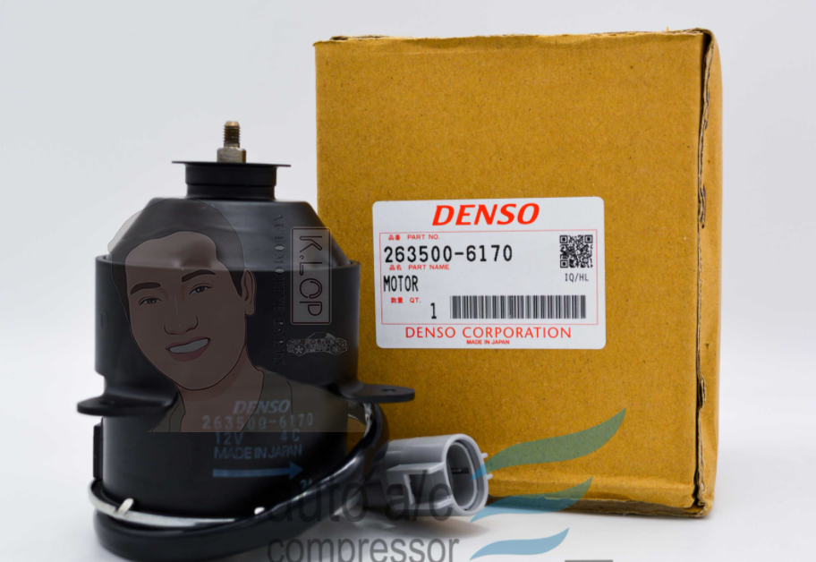 KLOP-T405-37A มอเตอร์พัดลมหม้อน้ำแท้ DENSO Toyota Camry(ACV30/ACV31/ACV36) 2002~,Toyota Harrier(ACU30)