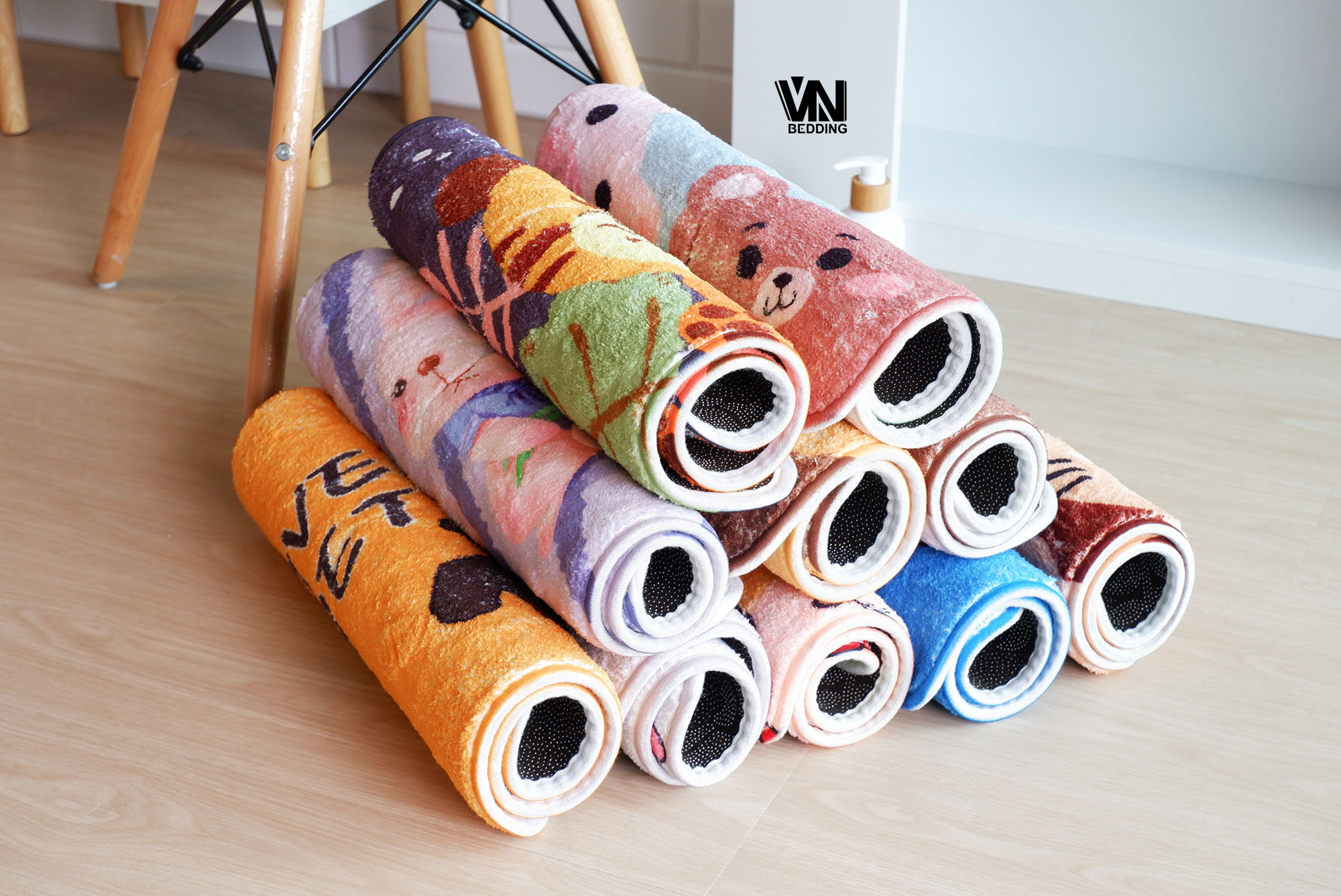 พรมเช็ดเท้านาโนลายการ์ตูน (10ผืน)