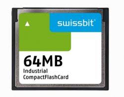 SWISSBIT CF 64mB SLC Wide-Temp Industrial Compact Flash CARD