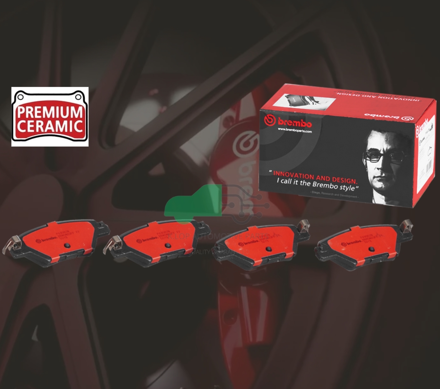 P49 062N ผ้าเบรกหลัง (แท้ BREMBO รุ่น Ceramic) MAZDA CX-8 ปี19
