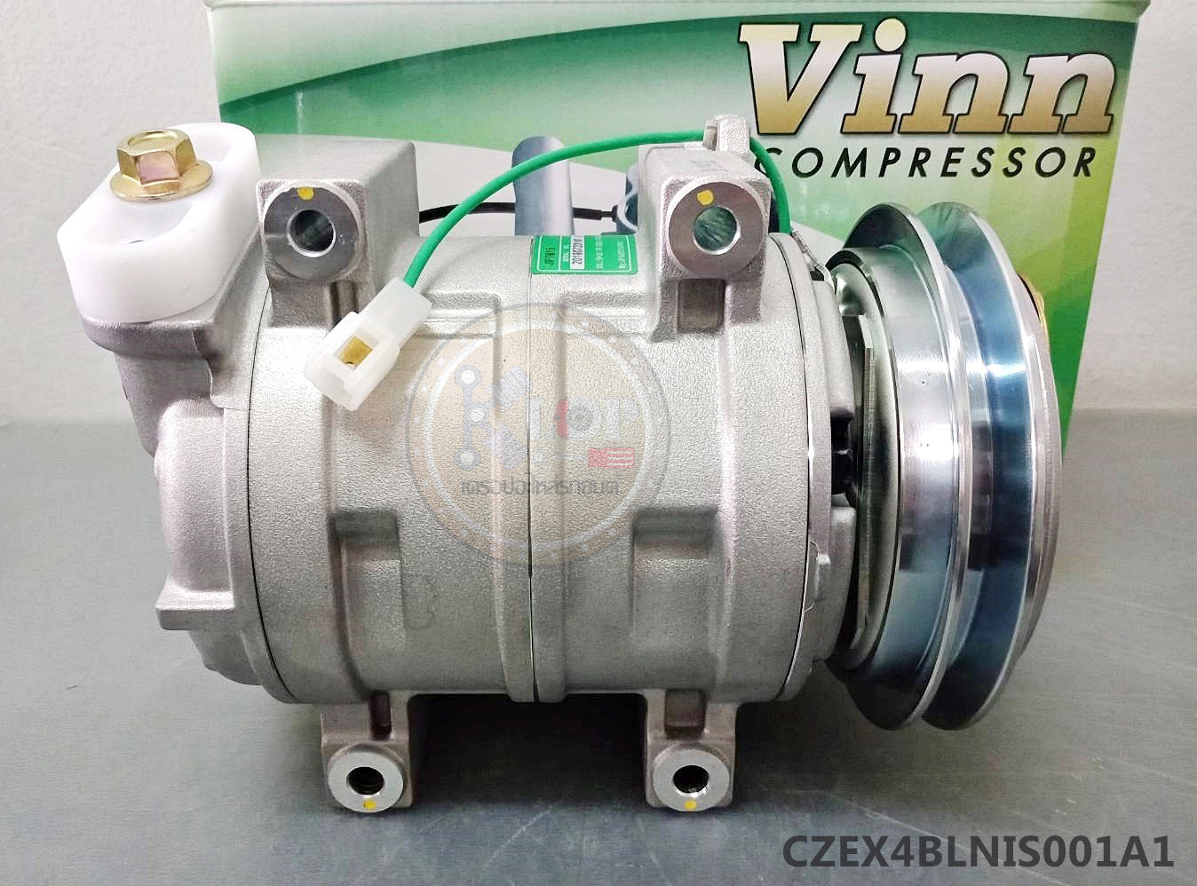 CZEX4BLNIS001A1 คอมแอร์(Vinn)ZEXEL 15CH ISUZU DECA ร่องA รูใหญ่ เอียงซ้าย
